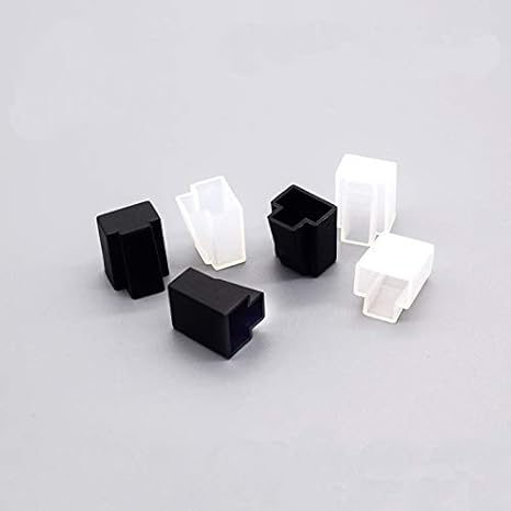 50 Pack RJ45 Connectors Dust Cover Protector Ethernet Cable Plug Protective Case Cap for RJ45 Pass Through Connector Network Cat5e Cat6 Cat7 Internet LAN Patch Cord Printer Indoor Outdoor