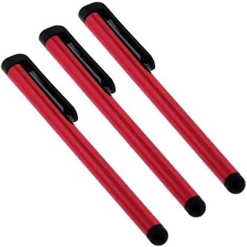 Premium Stylus Compatible with Your CAT S60 with Custom Capacitive Touch 3 Pack! (RED)