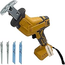 Brushless Reciprocating Saw for Dewalt 20V Battery (Not Included Battery), Cordless Sawzall with 4 Blades, 0-3500 SPM Variable Speed, Keyless Blade Clamp Recipro Saws for Wood, PVC, Metal and More