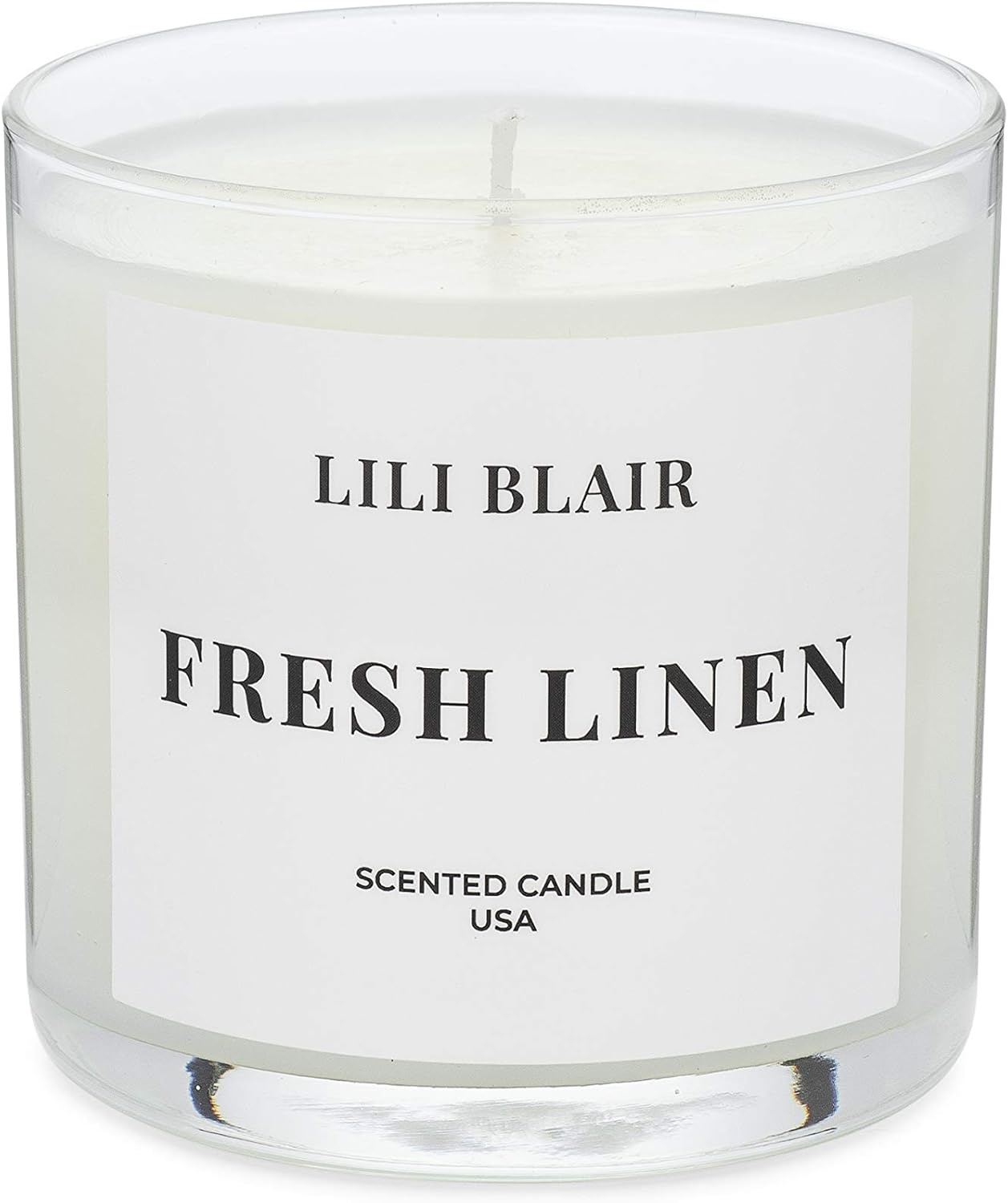 Candles | Luxury Scented Candle | Premium Jar Candle | Long Lasting | All-Natural Soy Wax | Highly Scented with Fragrances | Hand Poured in USA Fresh Linen