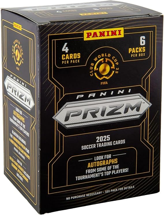 2025 Panini Prizm Club World Cup Soccer Blaster Box FIFA Trading Cards Includes Blaster-Exclusive Prizms, Rookies & Inserts Official Panini Retail Set
